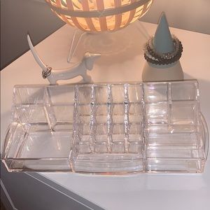 pretty makeup or beauty supplies organizer!